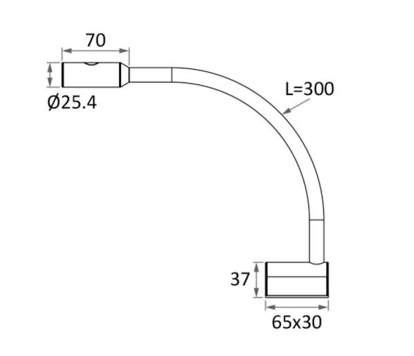 Lampara LED de Lectura articulada