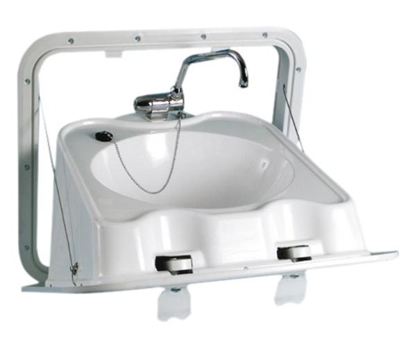 Lavabo plegable a pared ABS