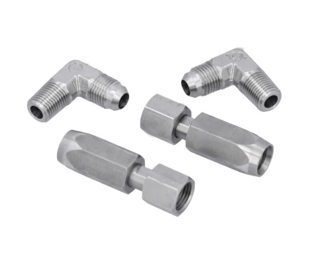 Lecomble & Schmitt Conjunto de accesorios acodados - manguera flexible - 1/4 BSP