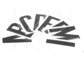 Letras y Numeros Adhesivos 8 CM Trem