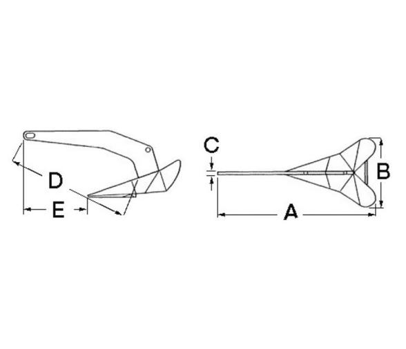 Lewmar Ancla Delta Acero Inoxidable