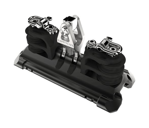 Lewmar Carro Vela Mayor Soporte Vertical Doble Roldana y Arraigo