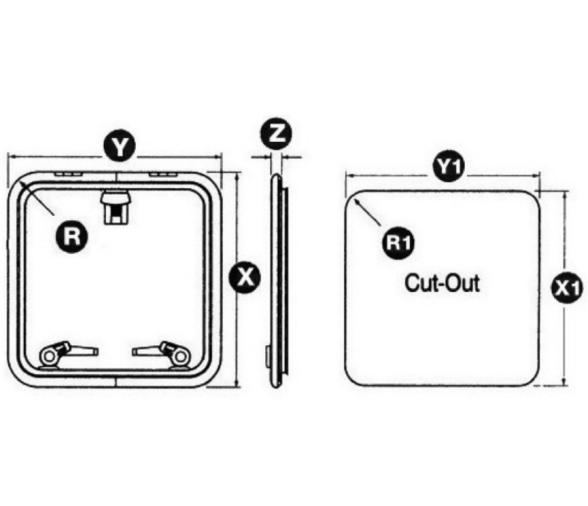 Lewmar Escotilla Perfil Bajo con Piston