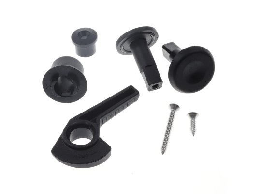 Lewmar Kit de manijas negro derecha pequeño para escotillas 3G empotradas