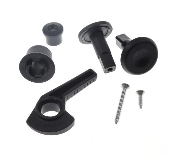 Lewmar Kit de manijas negro derecha pequeño para escotillas 3G empotradas