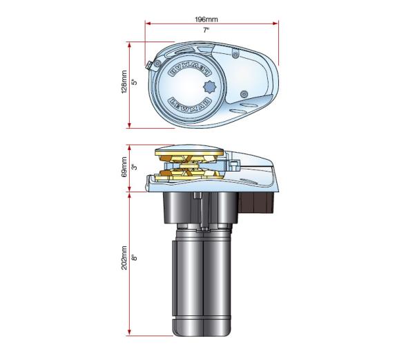 Lewmar Kit Molinete V700 12V