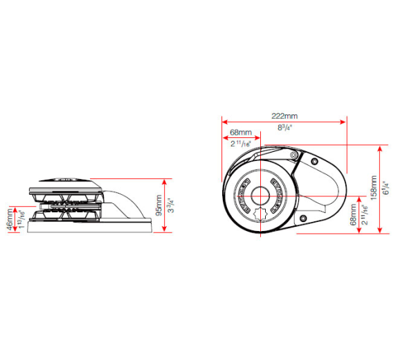 Lewmar Molinete CPX1 12V
