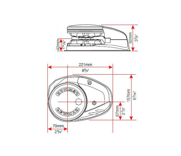 Lewmar Molinete V3 12 V