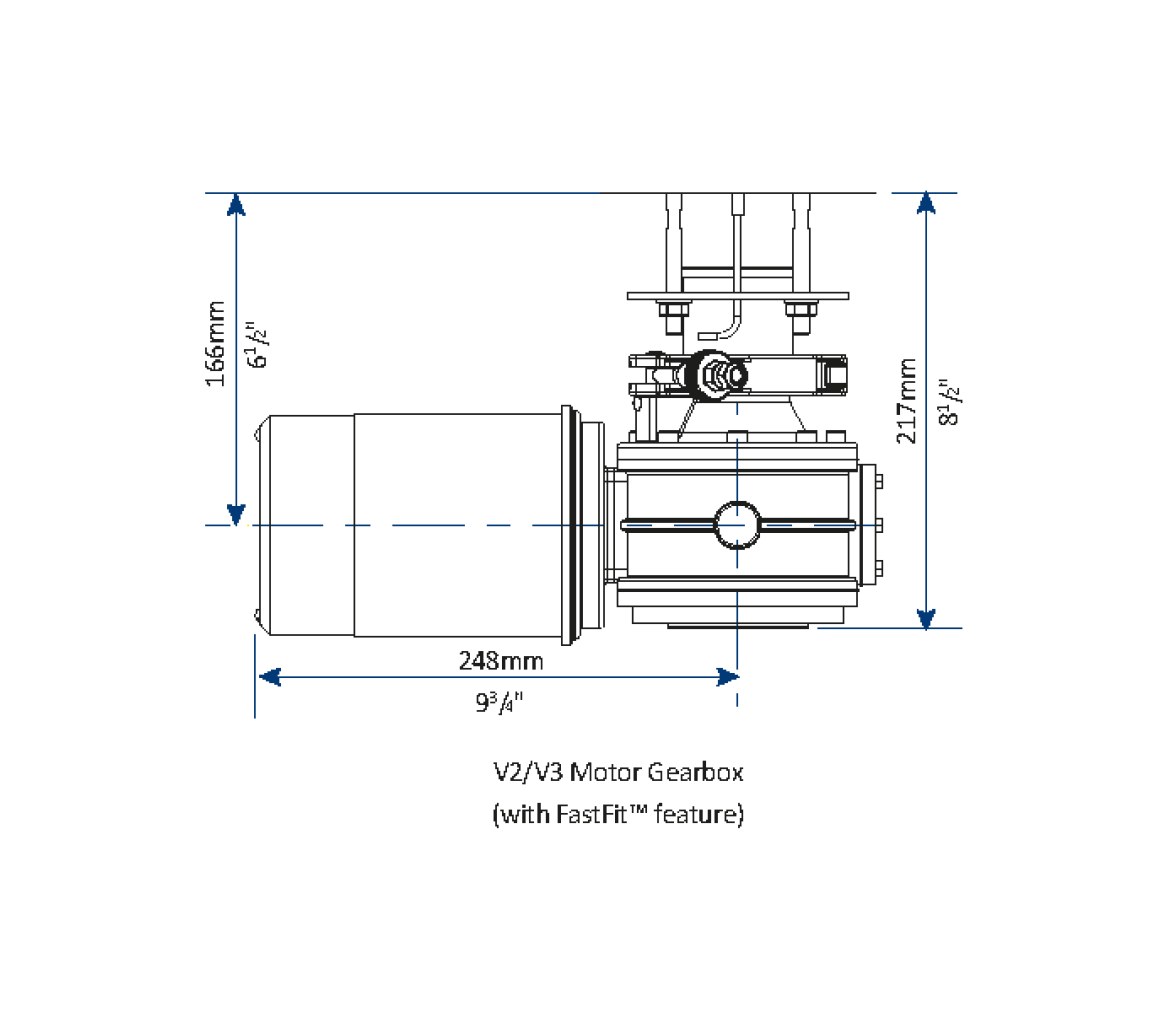 Lewmar Molinete V3 12 V con Campana