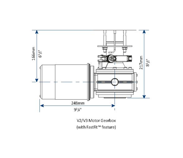 Lewmar Molinete V3 12 V con Campana