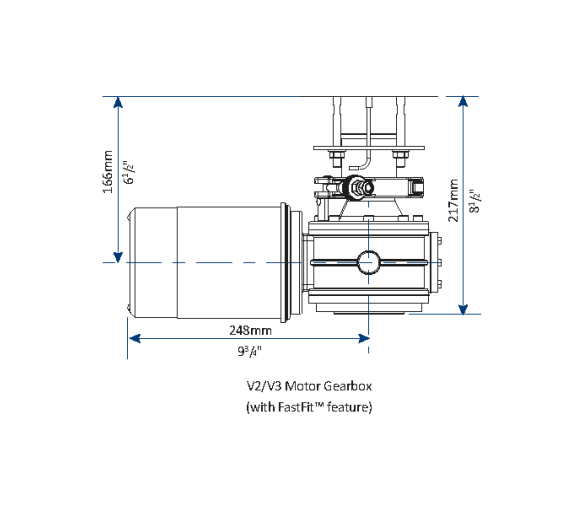 Lewmar Molinete V3 12 V con Campana