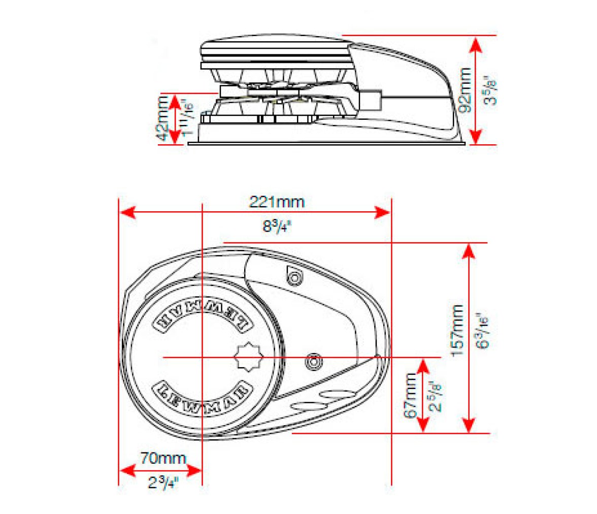Lewmar Molinete V3 24 V