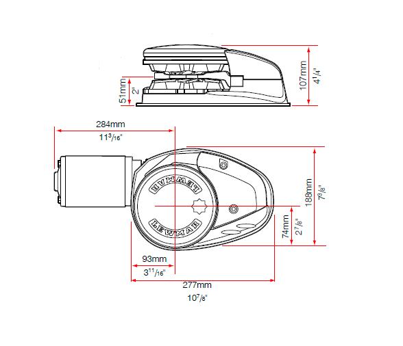 Lewmar Molinete V4 24 V