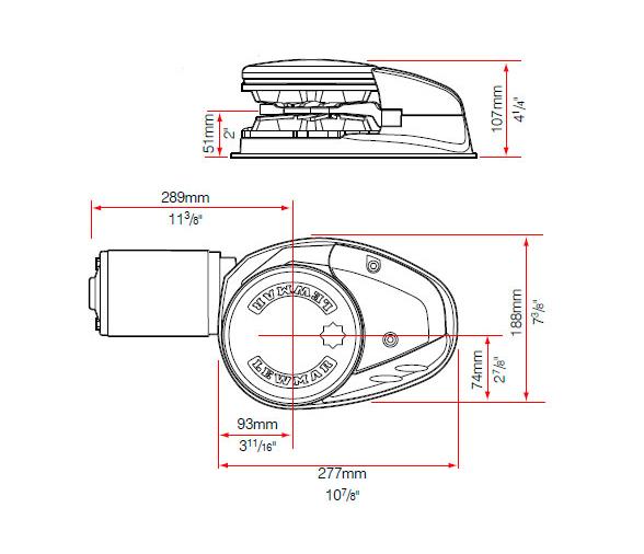 Lewmar Molinete V5 24 V