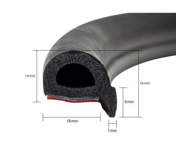 Lewmar Junta de goma para escotillas Ocean tamaño 00-40 y 44-75