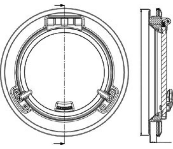 Lewmar Portillo Redondo Inox 316