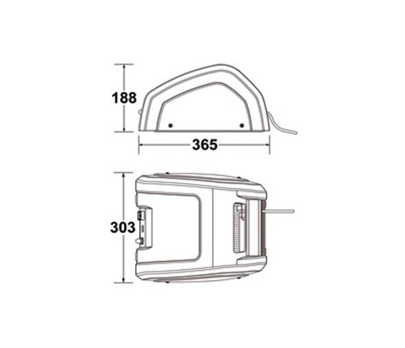 Lewmar Molinete CRW400 de cabo 6 mm