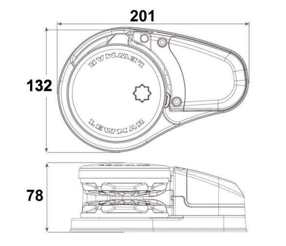 Lewmar Molinete VX 1 GO Kit Motor 300W y 500W