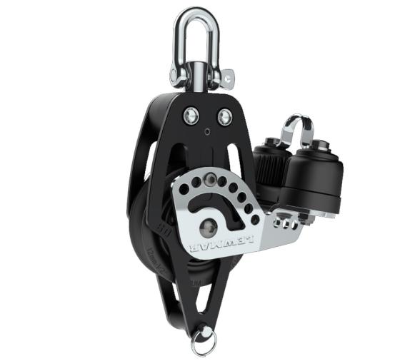 Lewmar Polea Simple HTX con Arraigo y Mordaza