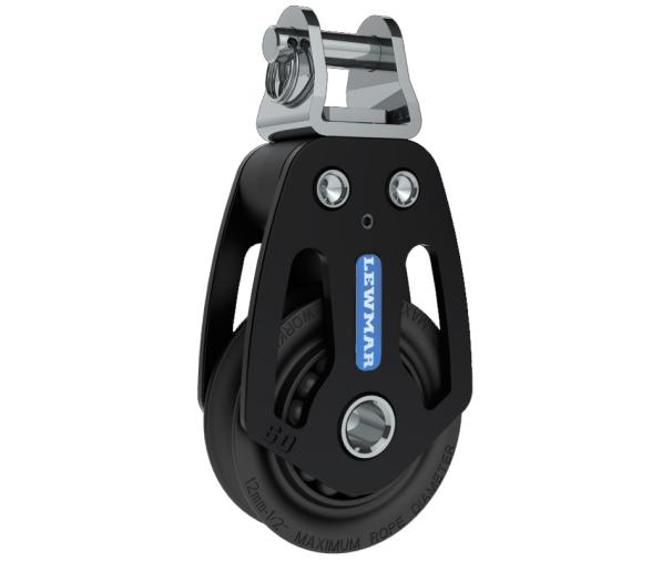 Lewmar Polea Simple HTX con Horquilla