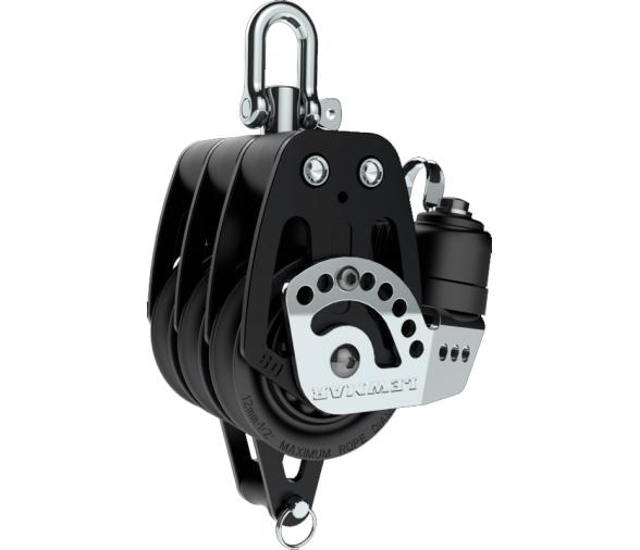 Lewmar Polea Triple HTX con Arraigo y Mordaza