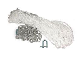 Full Mooring Rope 10 mm x 50 m and Chain 1.5 m