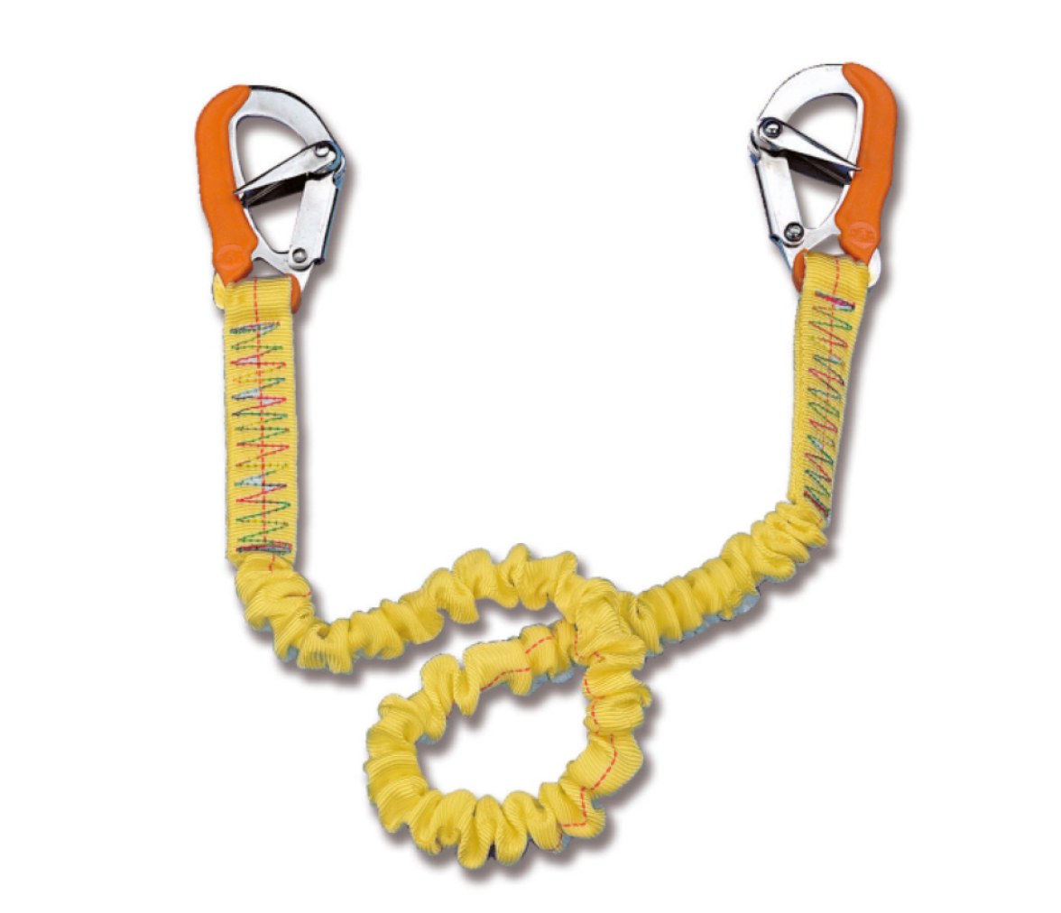 Linea de Vida Arnes Simple Elastica +2 Mosquetones Doble Seguridad