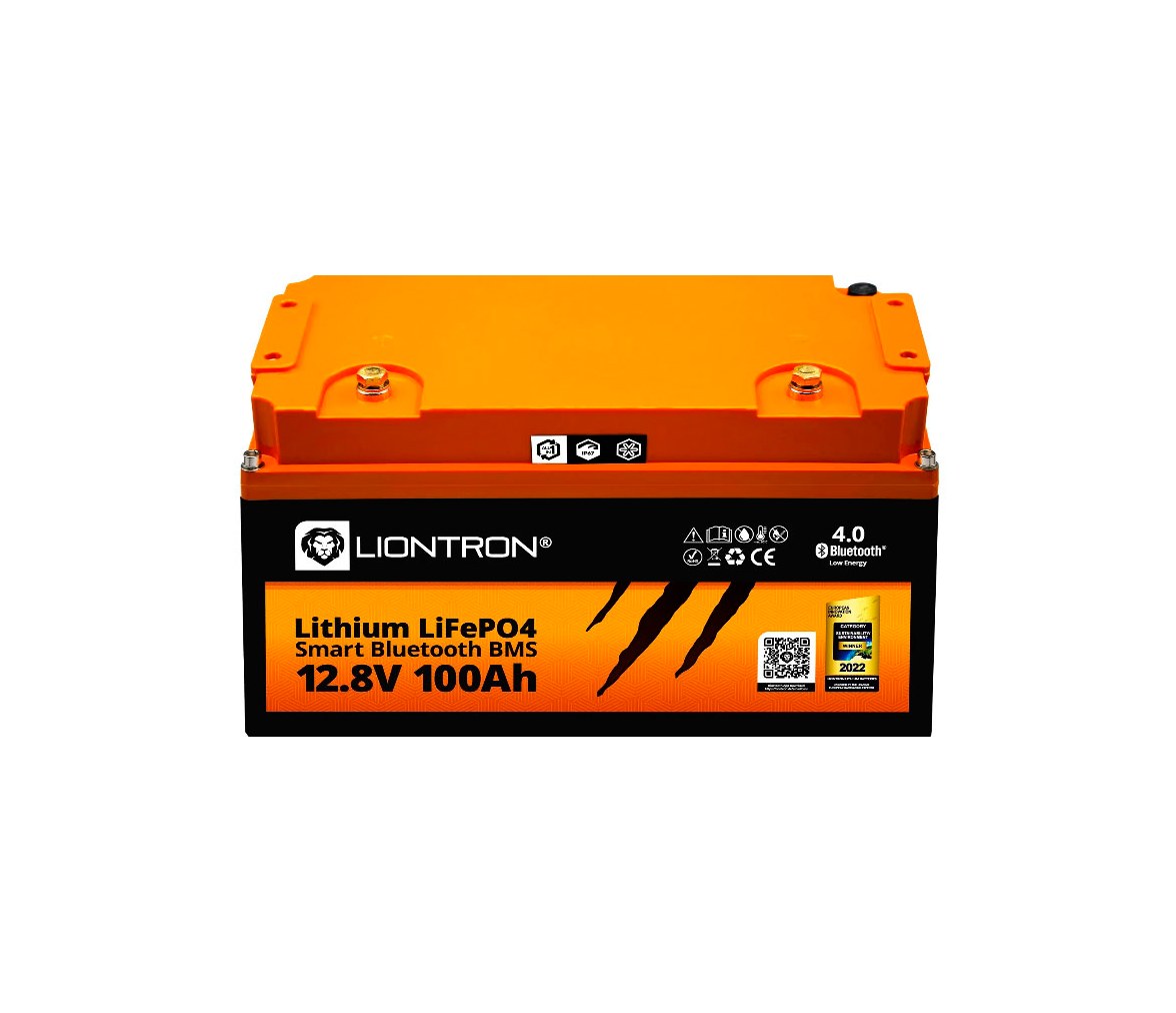 LIONTRON Batería Litio Marina IP67 LiFePO4 12.8V 100Ah LX Bluetooth