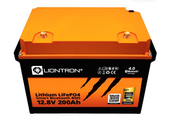 LIONTRON Batería Litio Marina IP67 LiFePO4 12.8V 200Ah LX Bluetooth
