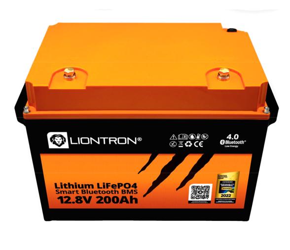 LIONTRON Batería Litio Marina IP67 LiFePO4 12.8V 200Ah LX Bluetooth