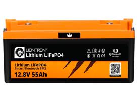 LIONTRON Batería Litio Marina IP67 LiFePO4 12.8V 55Ah LX Bluetooth