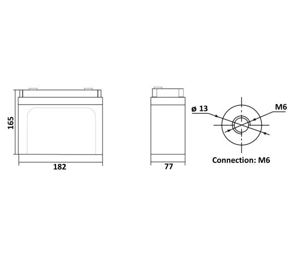 LIONTRON Bateria Litio Marina LiFePO4 12,8V  20Ah