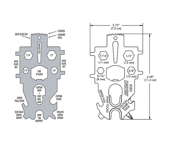 Davis Llave Universal Deck Plate
