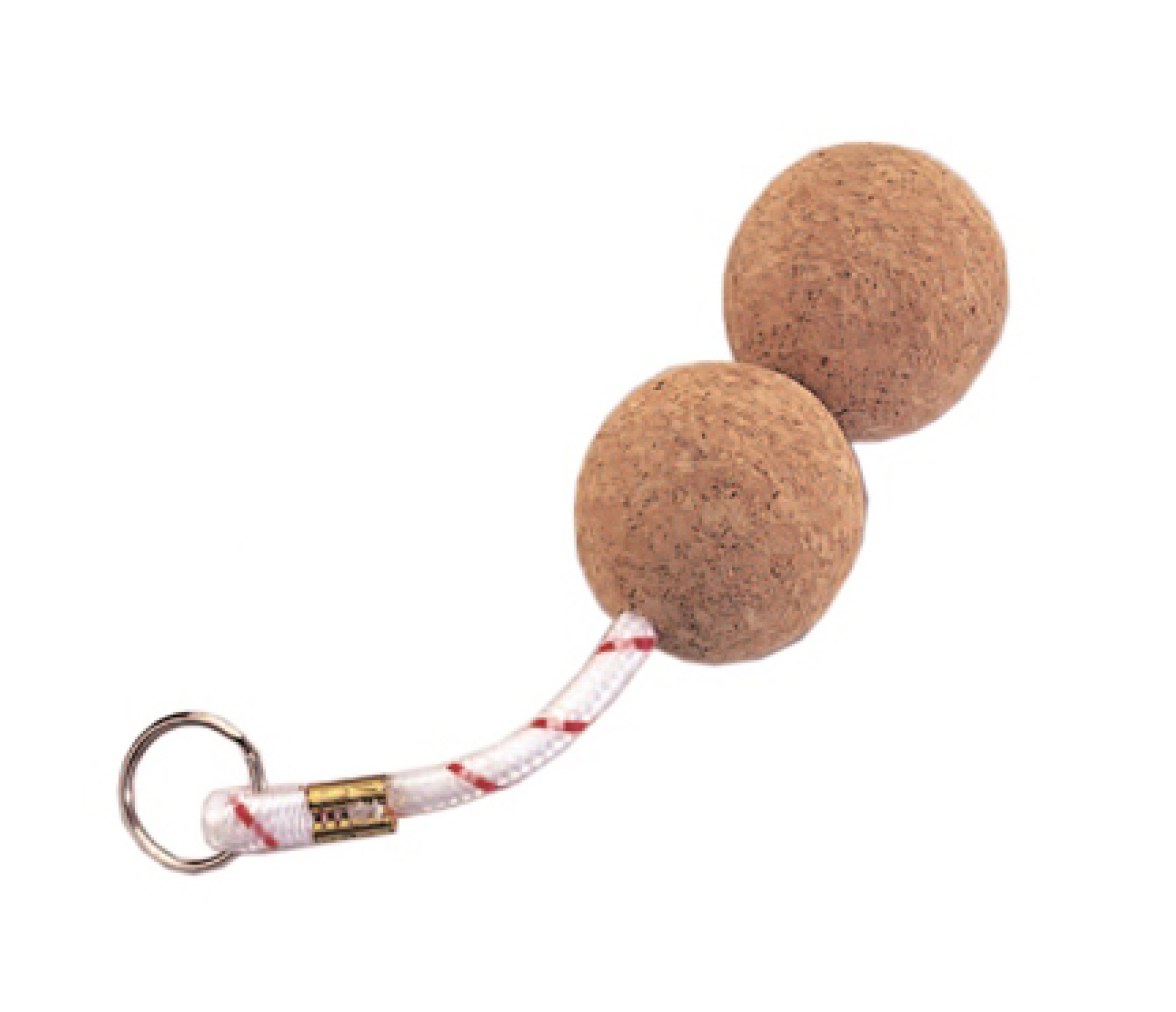 Llavero Flotante Bola de Corcho Doble