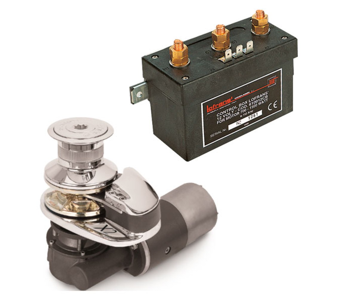 Lofrans Molinete Anclas X2 700W campana Bronce Cromado 6mm