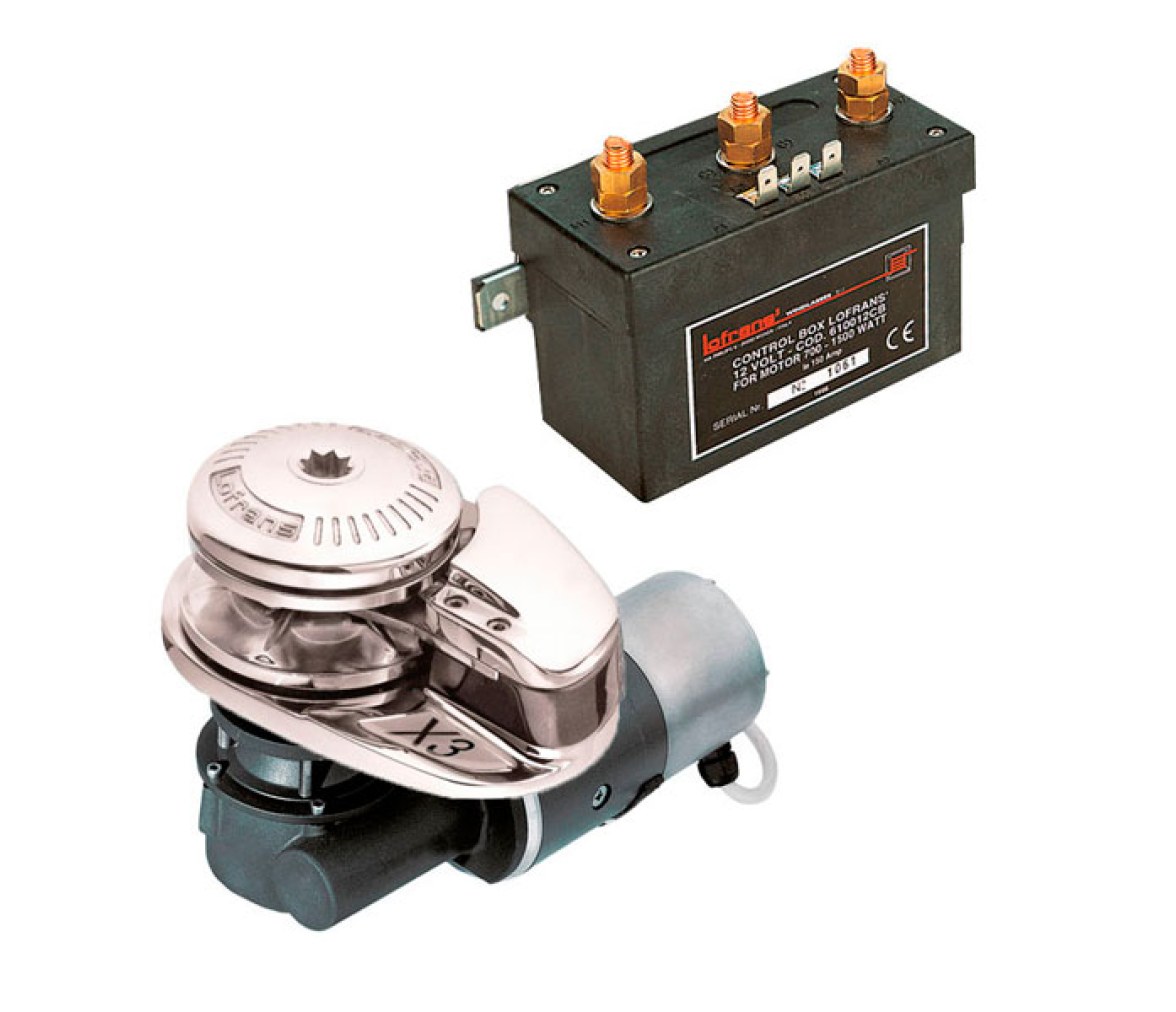 Lofrans Molinete Anclas X3 1500W bronce cromado 8mm