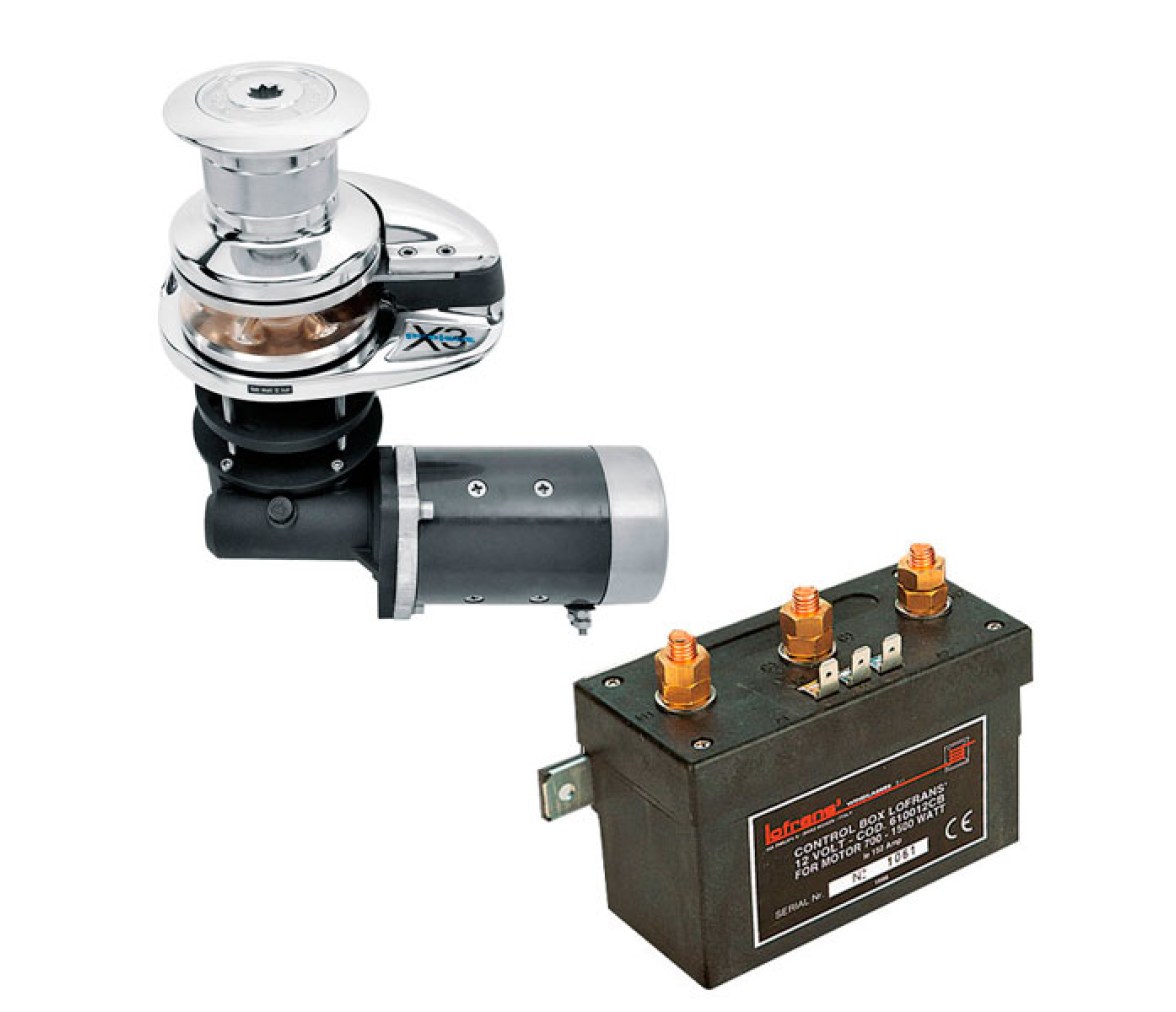 Lofrans Molinete Anclas X3 1500W campana bronce cromado 8mm