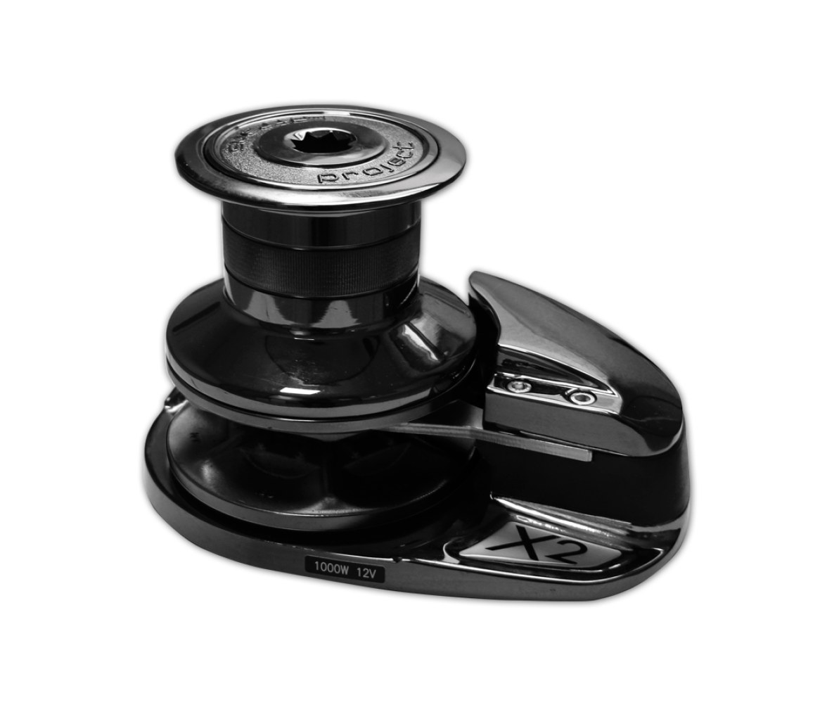 Lofrans Molinete de anclas X2 Negro con Campana 1000W