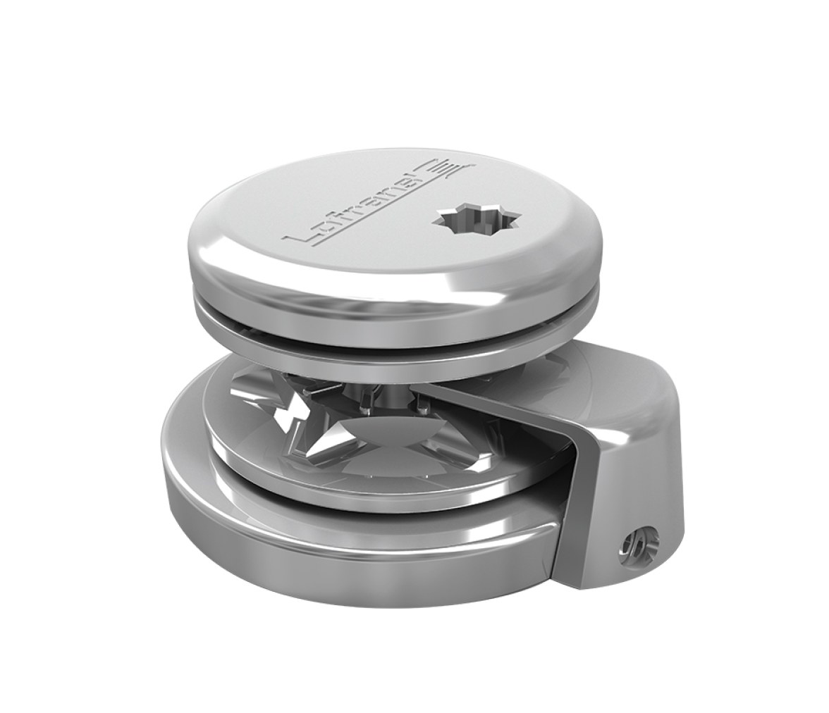 Lofrans Molinete Vertical SX2 Perfil Bajo INOX Base Redonda 8 mm