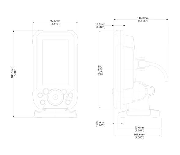 Lowrance Eagle 4x con Transductor Bullet Skimmer