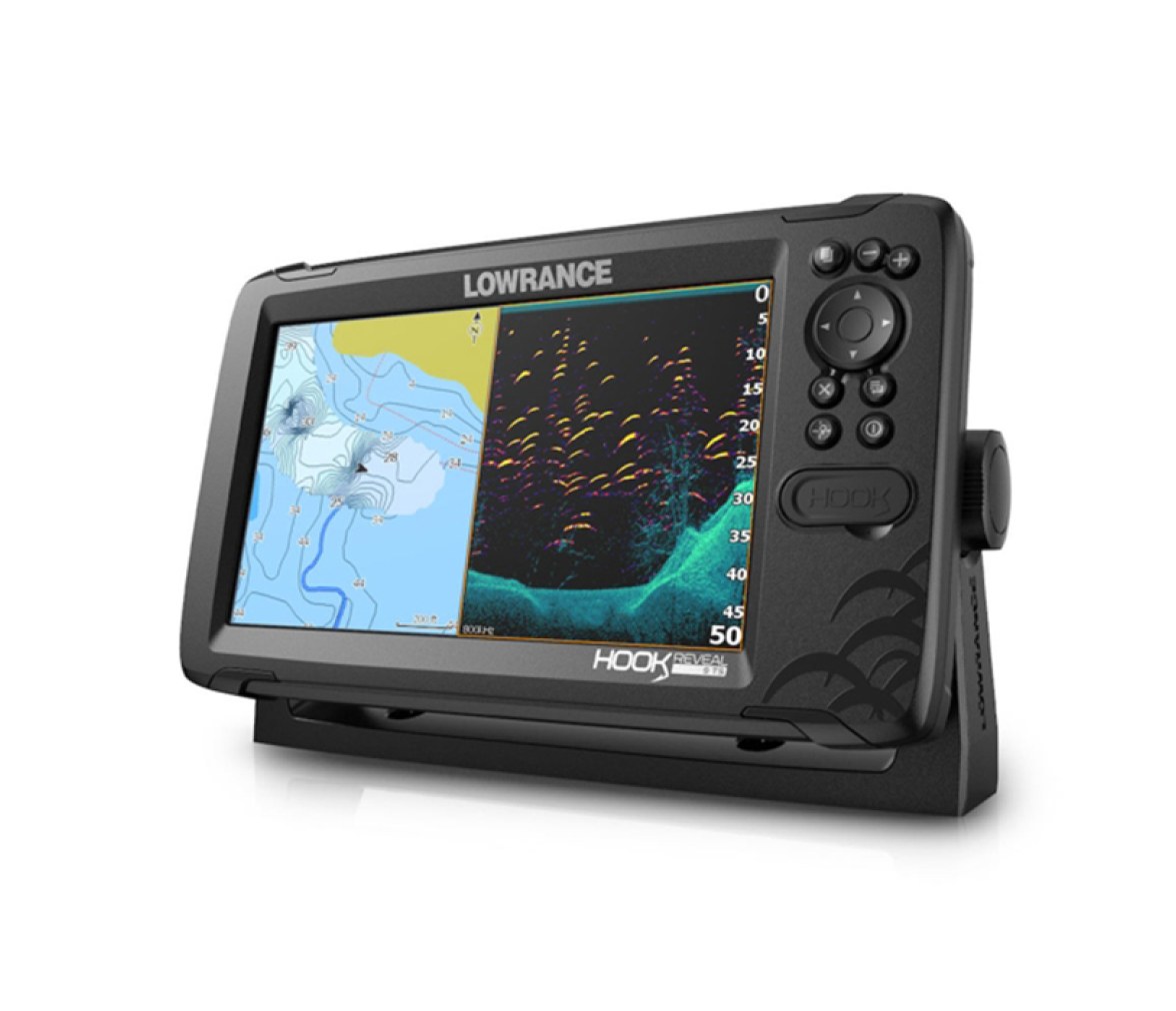 Lowrance Hook Reveal 9 TripleShot con Chirp, SideScan, DownScan y mapa base