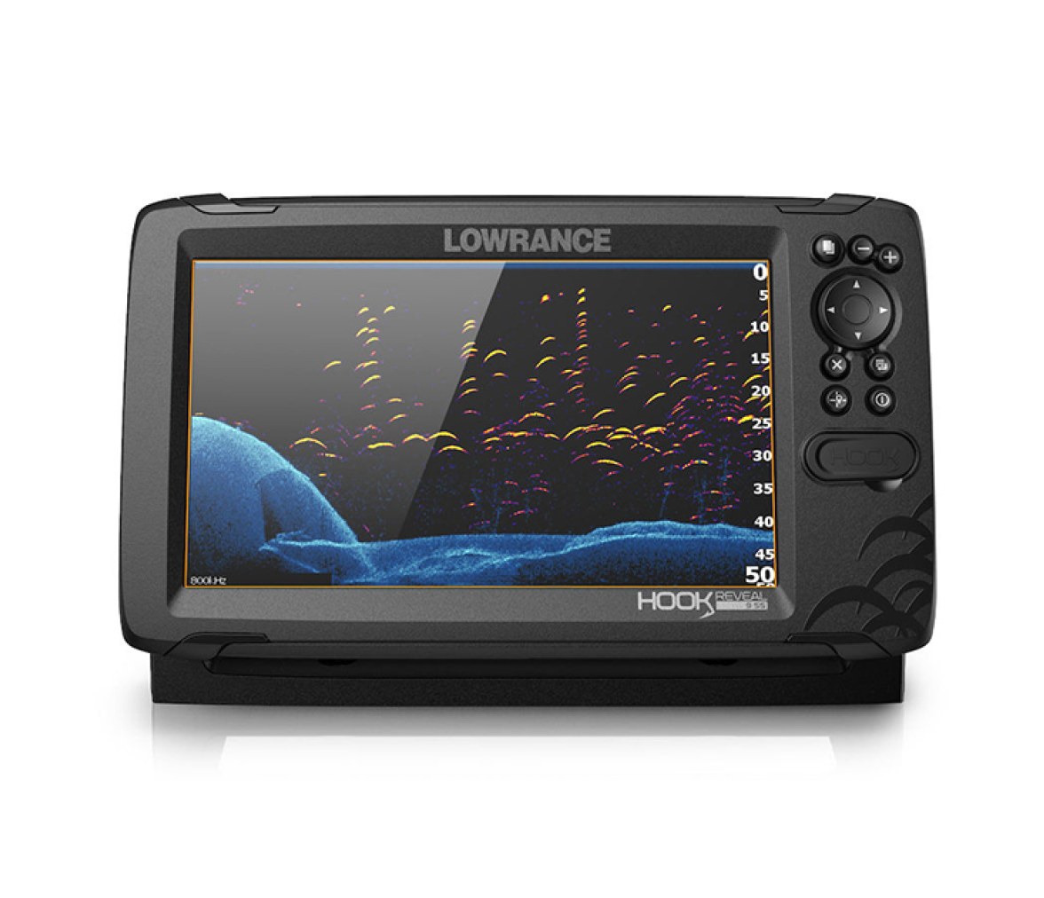 Lowrance Hook Reveal 9 TripleShot con Chirp, SideScan, DownScan y mapa base