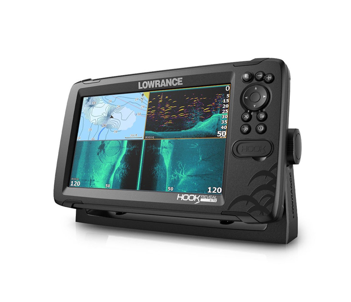 Lowrance Hook Reveal 9 TripleShot con Chirp, SideScan, DownScan y mapa base