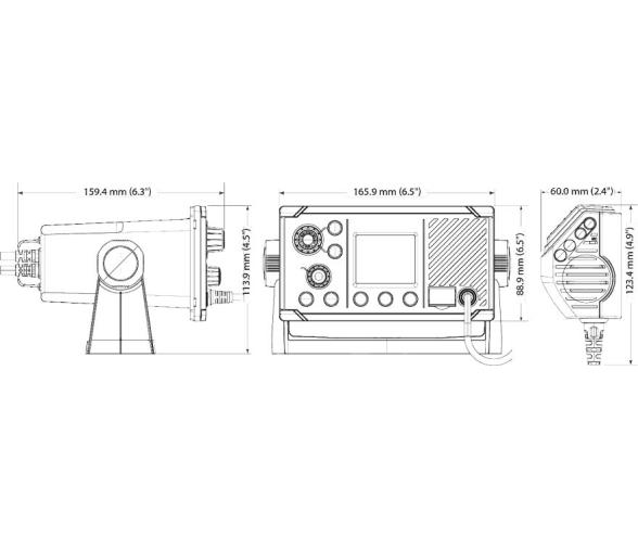 Lowrance Emisora VHF Fija Link-6 Marine DSC Blanca