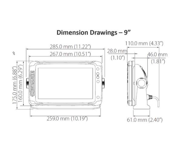 Lowrance GPS Sonda Elite-9 Ti2 ROW Active Imaging 3 in 1