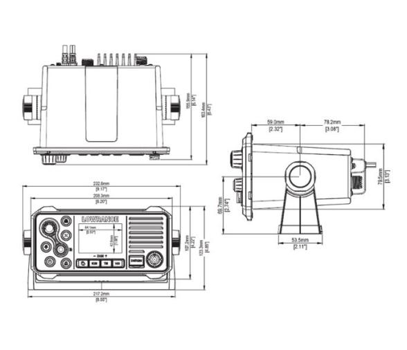 Lowrance LINK-9 Radio VHF Marina con DSC y AIS Recibida