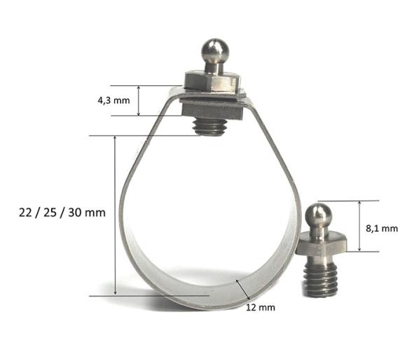 LOXX Abrazadera de Tubo 25 mm