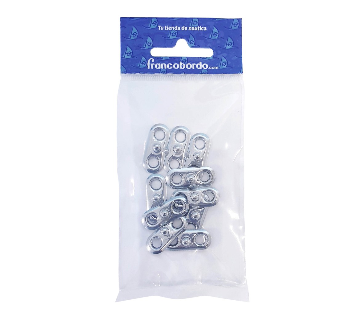 LOXX Broche Macho par Atornillar Laton Cromado-10 piezas