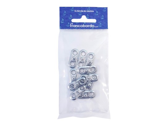 LOXX Broche Macho par Atornillar Laton Cromado-10 piezas