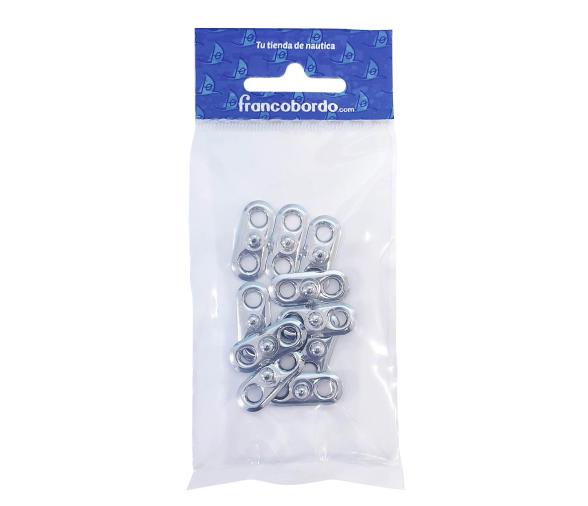 LOXX Broche Macho par Atornillar Laton Cromado-10 piezas